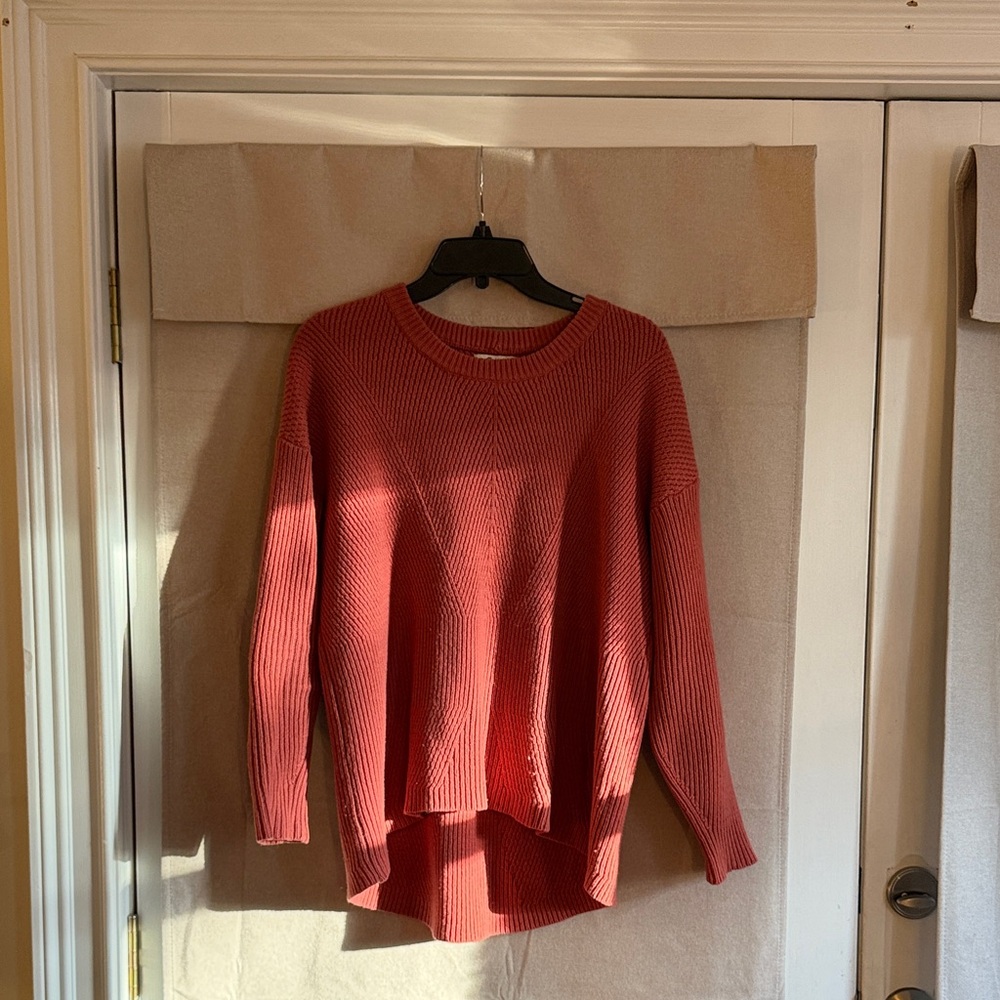 Madewell Women's Red Crew Neck Sweater